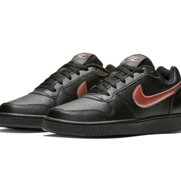 Nike Ebernon Low Black Bronze Shoes - Picture 4 of 5